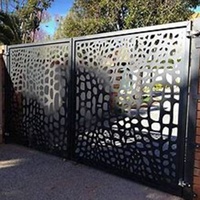 Muro de Cercado Metálico de Aluminio para Interiores y Exteriores, Diseño a Medida, Corte Láser