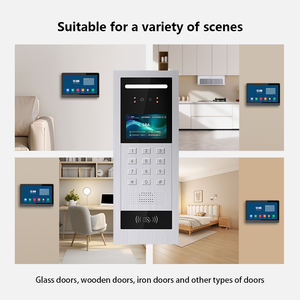 7 inç akıllı dijital kapı görüntüleyici ile 1080P HD renkli dokunmatik ekran suya dayanıklı Tuya daire ev güvenlik için APP kontrolü - Product Image 4