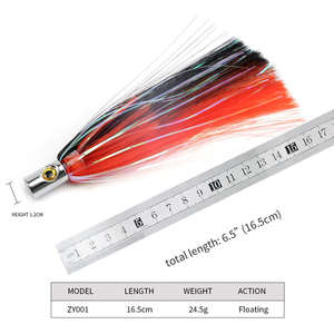 Cabeza de cobre trolling señuelos cabezas de metal falda mar manivela cebos atún pulpo duro señuelo agua salada sonajero cabeza - Product Image 5