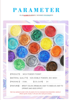 Pigment de résine époxy colorant de poudre de mica hautement concentré colorant de résine époxy pour l'art de couleur de résine, bijoux de bricolage