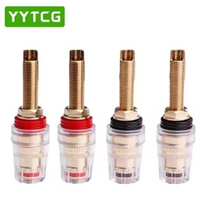 Amplifikatör hoparlör <span class=keywords><strong>Terminal</strong></span> konnektörü için 4mm muz fiş soketli konnektör ciltleme sonrası ses Video kablosu fişleri ve adaptörü - Product Image 5