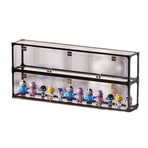 Présentoirs de figurines jouets supports d'affichage miniatures en acrylique transparent avec étagères vitrine de Protection anti-poussière pour figurines d'<span class=keywords><strong>action</strong></span> - Product Image 1