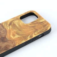 Coque de téléphone portable en bois résine personnalisée Unique naturel pour Iphone Xr Xs Max 12 8plus 11 coque étanche coque Tpu Pc