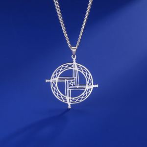 Collier Croix de Sainte Brigitte Myshape, Symbole Chrétien et Ancien Irlandais de Protection, Bijou Religieux en Acier Inoxydable 2024 - Product Image 5