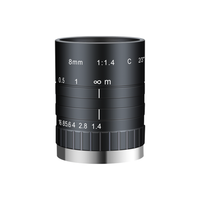 Objectif de caméra industrielle AZURE-0414M5M 5MP 1/2 "F1.4 ~ F32 4mm de large FOV C-mount pour vision industrielle