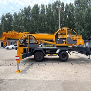 Grue à flèche articulée autoportante de 10 tonnes, montée sur camion, grue hydraulique à bras pliable pour levage et travaux de construction - Product Image 3