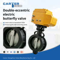 Válvula de Mariposa Motorizada Neumática de Doble Excentricidad 316L Dúplex con Brida FF a Prueba de Explosiones Exd para Regulación de Agua y Fuego a Alta Temperatura