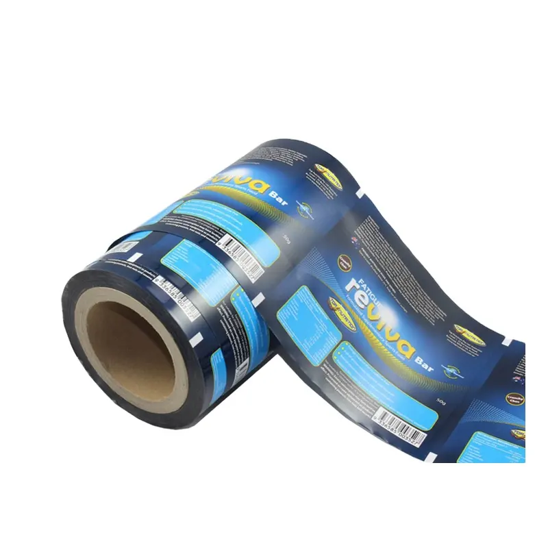 custom printed aluminum foil laminated 3 layer pet pe film rolls for food