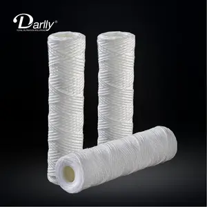 China Supplier 5 Inch String Wound Filter Cartridge Code 7 PP Yarn Cartridge Depth Filters 10'' Water Filter For Water Treatment