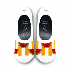 Striped Watermelon Pattern Non-Slip Anti-Slip Silicone Ballet <b>Socks</b> for Daily Use - Product Image 2