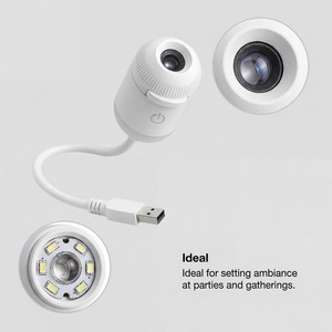 <span class=keywords><strong>Projecteur</strong></span> de Projection Veilleuse avec Fonction Ciel Étoilé RGB, Alimentation USB, LED Blanc Chaud, Contrôle de Luminosité pour Chambre à Coucher - Product Image 6
