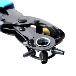 Double Rider Belt Punch Pliers 60 Steel 45 Steel Blade For <b>Leather</b> Making Rivet Hole Punching <b>Tool</b> - Product Image 1