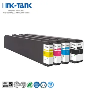 Tanque de tinta-tanque t858 t8581, cartucho de tinta compatível com tinta de tinta de inkjet para impressora epson WF-C20590, t8582 t8583 t8584 & nbsp;