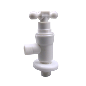 Robinet d'angle en plastique DN15 à double angle avec poignée en T pour salle de bain - Product Image 4