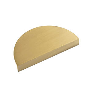 เฟอร์นิเจอร์แบบมือจับครึ่งมูนพร้อมมือจับลิ้นชักสำหรับตกแต่งตู้เสื้อผ้าทำจากโลหะผสมสังกะสีสีดำ - Product Image 2