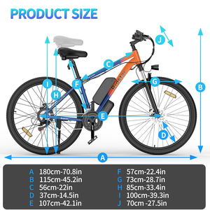 Bicicleta Eléctrica Ridstar S29 City, Motor sin Escobillas de 1000W, Batería de Litio de 15Ah, 50km/h, 29 Pulgadas, Envío Directo desde la UE, Bicicleta Eléctrica Retro S29 Vintage - Product Image 6