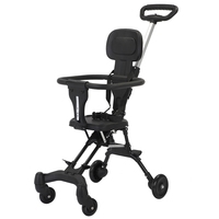 Poussette de voyage compacte légère de qualité supérieure pliable à une main en coton pour bébés et poussettes