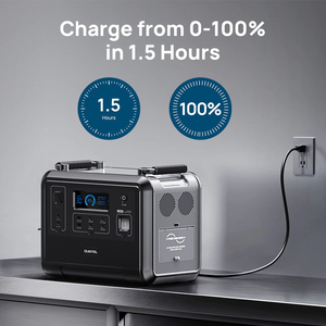 Station d'alimentation portable 1200W 960Wh pour P1201/P1201E, onde sinusoïdale pure, UPS, prise en charge des panneaux solaires MPPT, batterie LiFePO4, 500W max. - Product Image 3