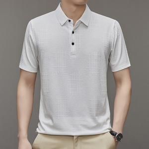 2025 New Men's Summer Short-sleeved polo <b>Shirt</b> Lapel Simple <b>T</b>-<b>shirt</b> Young and Middle-aged Loose Business <b>T</b>-<b>shirt</b> breathable hot - Product Image 5