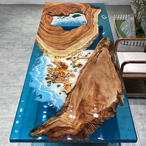 All'ingrosso di lusso moderno personalizzato tavolo da pranzo <span class=keywords><strong>in</strong></span> <span class=keywords><strong>resina</strong></span> epossidica di fiume oceano lungo solido <span class=keywords><strong>in</strong></span> legno di noce tavolo da pranzo <span class=keywords><strong>in</strong></span> <span class=keywords><strong>resina</strong></span> epossidica - Product Image 3