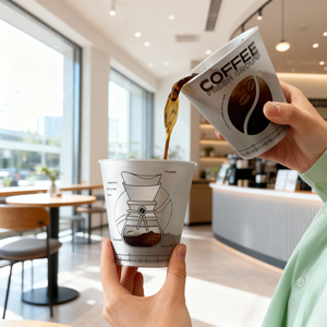 Gobelets en PP personnalisés de qualité alimentaire, autocollants intérieurs en film métallique argenté, tasse creuse en plastique avec <span class=keywords><strong>couvercle</strong></span> pour le thé au lait, café glacé - Product Image 5