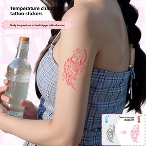 Autocollants de <span class=keywords><strong>tatouage</strong></span> semi-artisanaux <span class=keywords><strong>à</strong></span> transfert d'eau, <span class=keywords><strong>à</strong></span> changement de couleur selon la température, motif Succubus, pour doigts, effet peau humaine - Product Image 4