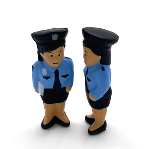 Giocattolo Antistress in Schiuma PU a Forma di Poliziotto, Morbido e a Lenta Risalita, per Alleviare lo Stress, Personalizzabile OEM - Product Image 2