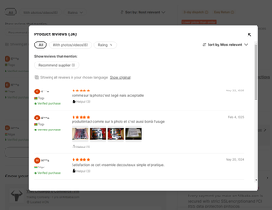 Ensemble de couteaux de cuisine en gros populaire, ensemble de 8 couteaux professionnels, acier inoxydable, ensembles de couteaux à ventouse double face - Product Image 6