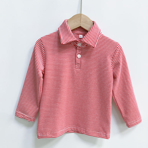 Polo pour enfants, polo rayé orange et <span class=keywords><strong>bleu</strong></span> <span class=keywords><strong>marine</strong></span> pour garçons, pull d'automne, vêtements de boutique pour enfants, chemises à manches longues pour enfants - Product Image 2