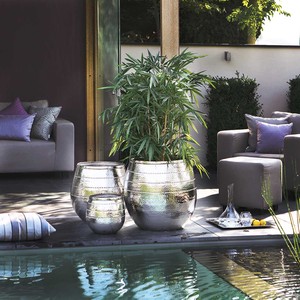 2025 decoración de maceta de Metal nueva llegada jarrones de suelo de trompeta de aluminio para centros de mesa de boda y decoración de pasillo - Product Image 4