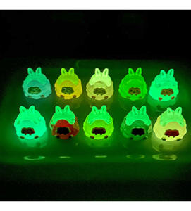 Luminous Hat KK Cute Cartoon Cream <b>Glue</b> Mobile Phone Case <b>Material</b> DIY Accessories Acrylic Charm Color Cute Small Accessories - Product Image 3