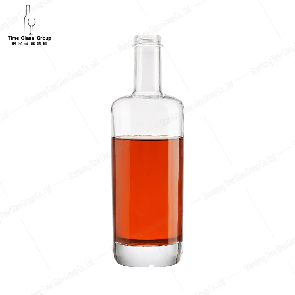 Vente en gros d'aloès fait main personnalisé en forme d'art vide bleu agave tequila 750ml vin whisky carafe verre bouteille d'alcool pour vodka