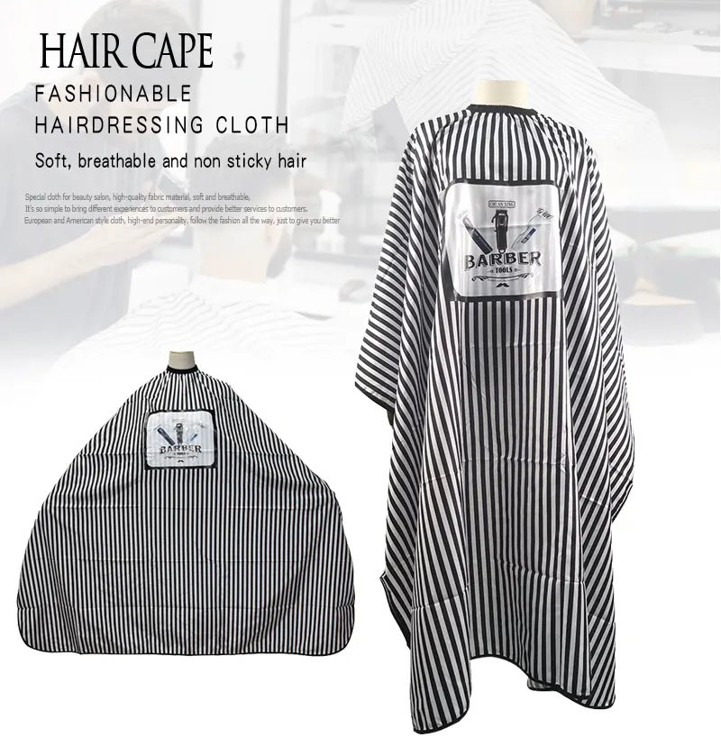 थोक नाई Capes प्लास्टिक बाल कटवाने गाउन निविड़ अंधकार एप्रन काटने केप केप हज्जाम की दुकान बाल सैलून स्पा अनुकूलित आकार