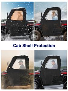 Cabina <span class=keywords><strong>UTV</strong></span> per Hisun Sector <span class=keywords><strong>400</strong></span>, <span class=keywords><strong>Coleman</strong></span> UT400, Massimo MSU400, in Oxford 900D Resistente e PVC HD, Installazione Senza Foratura - Product Image 5