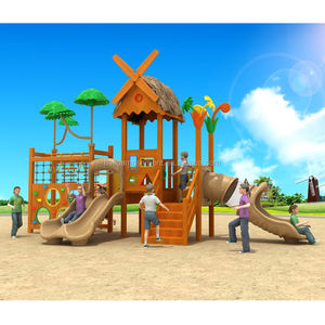 Parc <span class=keywords><strong>jungle</strong></span> gym barre de singe jeux d'escalade en bois aire de jeux avec toboggan - Product Image 1