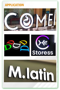 Lettres en acier inoxydable avec éclairage LED, enseigne 3D personnalisée illuminée pour la façade d'un magasin, logo de marque - Product Image 2