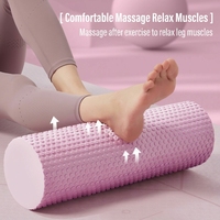 Rodillo de Masaje Flotante de EVA Sólido para Yoga, 30*10cm, Impermeable, Relajante Muscular para Terapia en Piscina, Rodillo para Piernas, Tamaño de Viaje