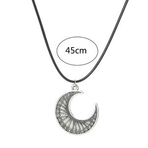 Europa Estados Unidos transfronterizo nueva tendencia clásica <span class=keywords><strong>menisco</strong></span> gota aceite luminoso colgante collar moda Simple para hombres Mujer - Product Image 5