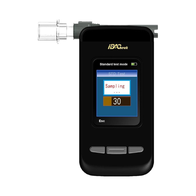 Professional 2-Inch Touch Screen Display Breathalyzer 65k Full Information Memory Big Electrochemical Sensor Optional BT Printer
