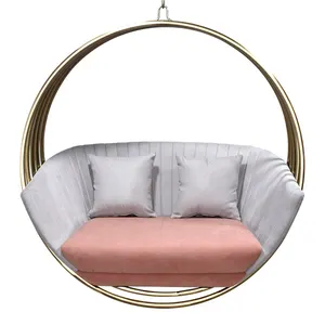 Mobilier de <span class=keywords><strong>jardin</strong></span> extérieur moderne et chaud <span class=keywords><strong>Chaise</strong></span> balançoire <span class=keywords><strong>Chaise</strong></span> <span class=keywords><strong>suspendue</strong></span> en métal en plastique en forme d'oeuf Balançoire de patio - Product Image 1