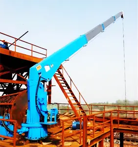 Yeni 2Ton 3Ton 4Ton 5Ton 6Ton sert bomlu küçük tekne vinç yüzen deniz gemi vinci deniz vinci satılık