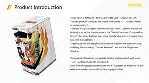 Prévente de mai : 36 boîtes en gros de cartes à collectionner <span class=keywords><strong>KAYOU</strong></span> NARU Smriti, boîte en carton à coins carrés, jeu de cartes à collectionner JinSEA Ninja - Product Image 4