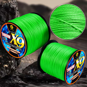 Ligne <span class=keywords><strong>de</strong></span> <span class=keywords><strong>pêche</strong></span> tressée YACUMA 300M X9 verte <span class=keywords><strong>invisible</strong></span>, résistante et durable, en PE multifilament pour rivière, lac, ruisseau, OEM/ODM - Product Image 1
