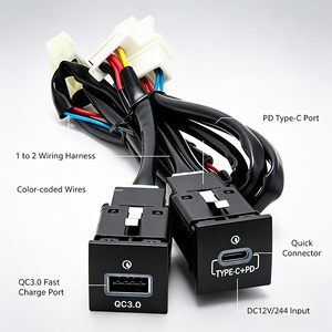 Módulo de Carga <span class=keywords><strong>R</strong></span>ápida Plug & Play QC3.0 PD con Puerto USB para VW Golf MK5 MK6 <span class=keywords><strong>R</strong></span>-<span class=keywords><strong>Line</strong></span> Touran 2006-2015, Mejora Interior - Product Image 2