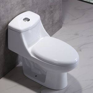Phong cách Mỹ một mảnh WC nhà vệ sinh giá rẻ Nhà máy cung cấp tại Trung Quốc bán buôn cho doanh số bán hàng - Product Image 1