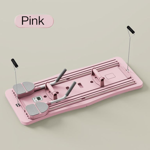 Yüksek kalite taşınabilir <span class=keywords><strong>ABS</strong></span> Pilates sürgülü kurulu ve ev spor salonu veya ticari kullanım için katlanabilir Reformer Set - Product Image 1
