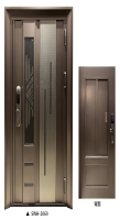 Portes doubles de villa en acier inoxydable 304 sur mesure, porte d'entrée anti-effraction de style coréen avec ventilation, porte de sécurité extérieure moderne