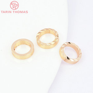 Anillo de <span class=keywords><strong>Salto</strong></span> Circular de Latón Chapado en Oro de 24K al por Mayor, Conector de Bucle Cerrado de Alta Calidad para Accesorios de Fabricación de Joyería DIY - Product Image 2
