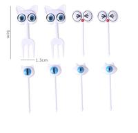 Fourchettes mignonnes en forme d'animaux pour enfants, accessoires pour boîte à lunch et bento, écologiques, qualité alimentaire, mini 3-6 cm, rentrée scolaire