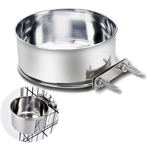 Tigela de Comida e Água para Animais de Estimação em Aço Inoxidável Ecológica com Suporte de Arame para Cães e Gatos - Product Image 1